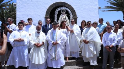 Procesión de la Virgen de Las Nieves. Foto: La Voz
