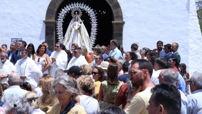 Procesión de la Virgen de Las Nieves. Foto: La Voz