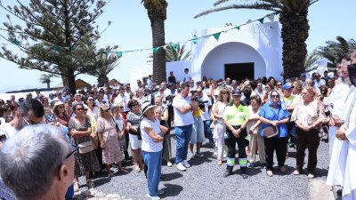 Procesión de la Virgen de Las Nieves. Foto: La Voz
