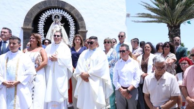 Procesión de la Virgen de Las Nieves. Foto: La Voz