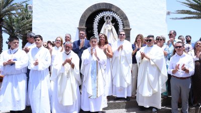 Procesión de la Virgen de Las Nieves. Foto: La Voz