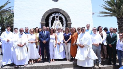 Procesión de la Virgen de Las Nieves. Foto: La Voz