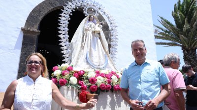 Procesión de la Virgen de Las Nieves. Foto: La Voz