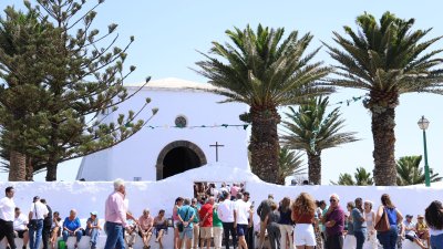Procesión de la Virgen de Las Nieves. Foto: La Voz
