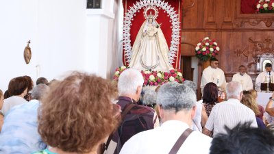 Procesión de la Virgen de Las Nieves. Foto: La Voz