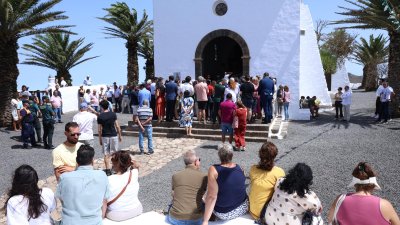 Procesión de la Virgen de Las Nieves. Foto: La Voz
