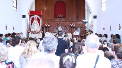 Procesión de la Virgen de Las Nieves. Foto: La Voz