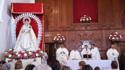 Procesión de la Virgen de Las Nieves. Foto: La Voz