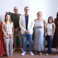 Visita de Marci Acuña y Francisco Candil a Flora Acoge