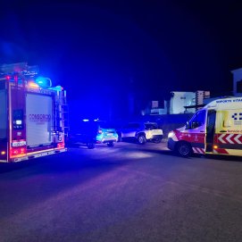 Rescate de un hombre accidentado en Playa Blanca.