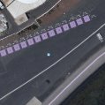 Ubicación exacta de los puestos para los food trucks según la convocatoria. 