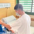 Profesional en un hospital del SCS.