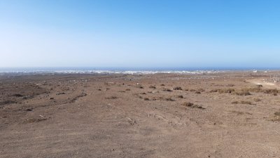 Recogida de los residuos en los alrededores del Zonzamas. Foto: Cabildo de Lanzarote