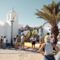 Hinchables en las fiestas de Playa Honda en una imagen de archivo.