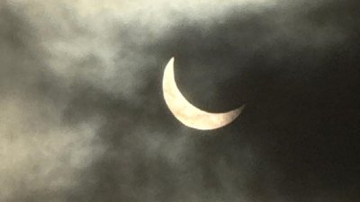 Eclipse visto desde Famara Rafael Vargas