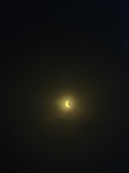 Eclipse solar en Lanzarote. Foto: Cedidas
