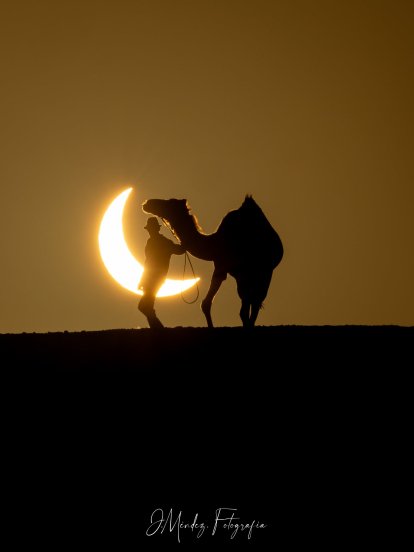 Fotografías de Juan Méndez del eclipse solar