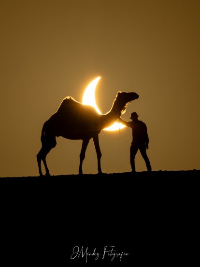 Fotografías de Juan Méndez del eclipse solar