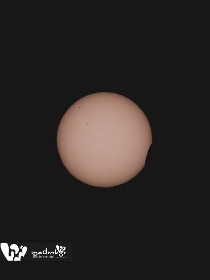 Time lapse del eclipse solar desde Lanzarote. Foto: Pedro Mesa