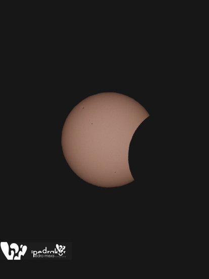Time lapse del eclipse solar desde Lanzarote. Foto: Pedro Mesa