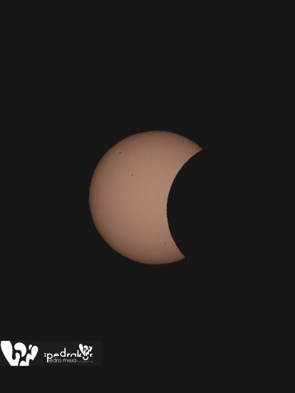 Time lapse del eclipse solar desde Lanzarote. Foto: Pedro Mesa