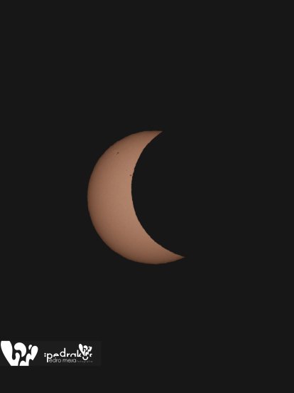 Time lapse del eclipse solar desde Lanzarote. Foto: Pedro Mesa