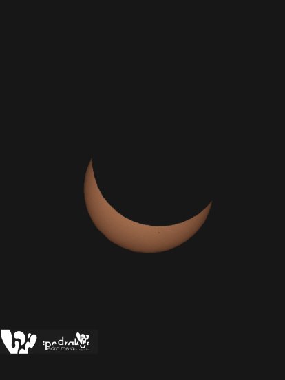 Time lapse del eclipse solar desde Lanzarote. Foto: Pedro Mesa