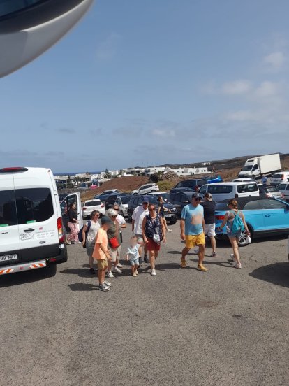 Imagen del problema en los aparcamientos del Charco de los Cliclos