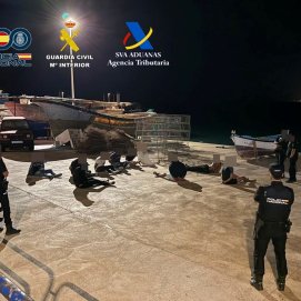 Imagen de los detenidos por la Policía Nacional