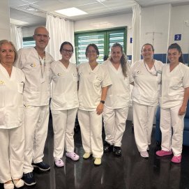 Parte de la plantilla de Oncología del Molina Orosa