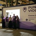 Punto violeta en Arrecife
