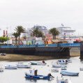 El MSC Virtuosa, en el muelle de Cruceros de Arrecife