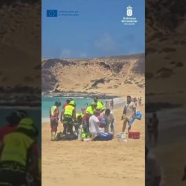 Evacuado en helicóptero un hombre con traumatismos de carácter grave de La Graciosa