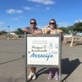 Yoné Caraballo y Sheila Guillén en el Parque de Maneje 