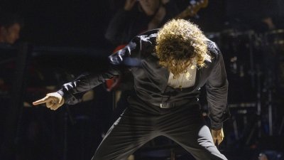 David Bisbal durante su actuación en San Ginés. Fotos: Juan Mateos.