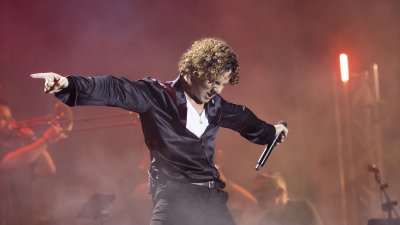 David Bisbal durante su actuación en San Ginés. Fotos: Juan Mateos.