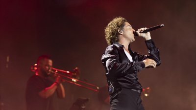 David Bisbal durante su actuación en San Ginés. Fotos: Juan Mateos.