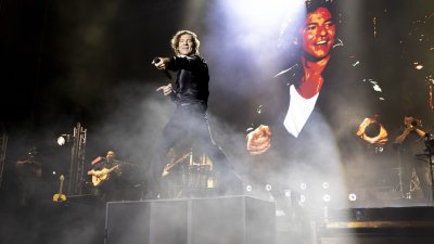David Bisbal durante su actuación en San Ginés. Fotos: Juan Mateos.