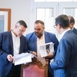 Visita del Consejero de Obras Públicas, Vivienda y Movilidad del Gobierno de Canarias