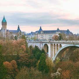 El puente Adolphe en la ciudad de Luxemburgo