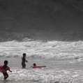 Bañistas en una playa de Canarias