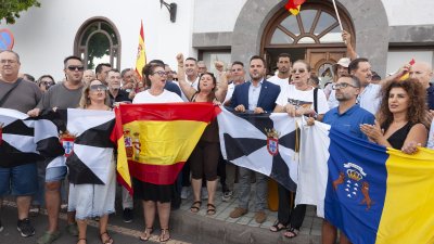 Concentración en Arrecife en apoyo a Ceuta ( Imagen: Juan Mateos)