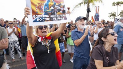 Concentración en Arrecife en apoyo a Ceuta ( Imagen: Juan Mateos)