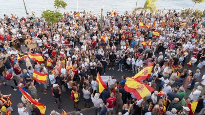 Concentración en Arrecife en apoyo a Ceuta ( Imagen: Juan Mateos)