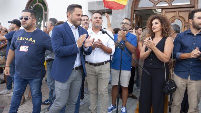 Concentración en Arrecife en apoyo a Ceuta ( Imagen: Juan Mateos)