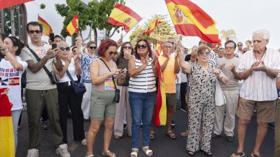 Concentración en Arrecife en apoyo a Ceuta ( Imagen: Juan Mateos)