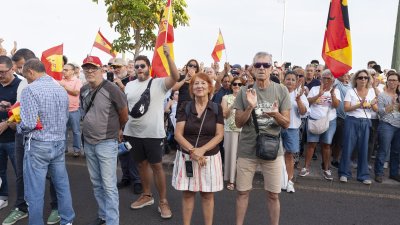 Concentración en Arrecife en apoyo a Ceuta ( Imagen: Juan Mateos)