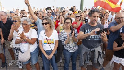 Concentración en Arrecife en apoyo a Ceuta ( Imagen: Juan Mateos)