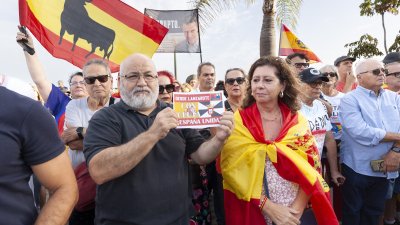 Concentración en Arrecife en apoyo a Ceuta ( Imagen: Juan Mateos)