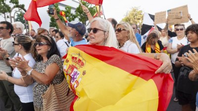 Concentración en Arrecife en apoyo a Ceuta ( Imagen: Juan Mateos)